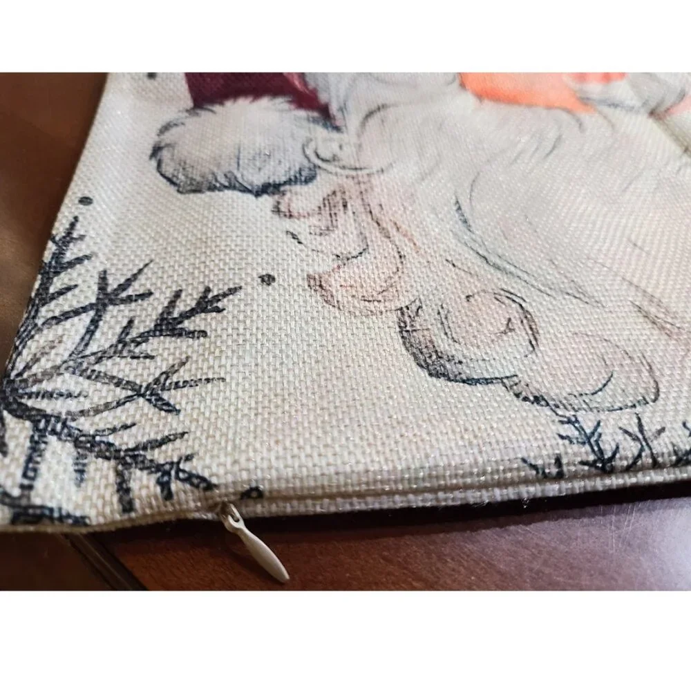 Christmas Pillow Cover Case Santa Claus Decoration Accent Holiday Xmas Decor 16